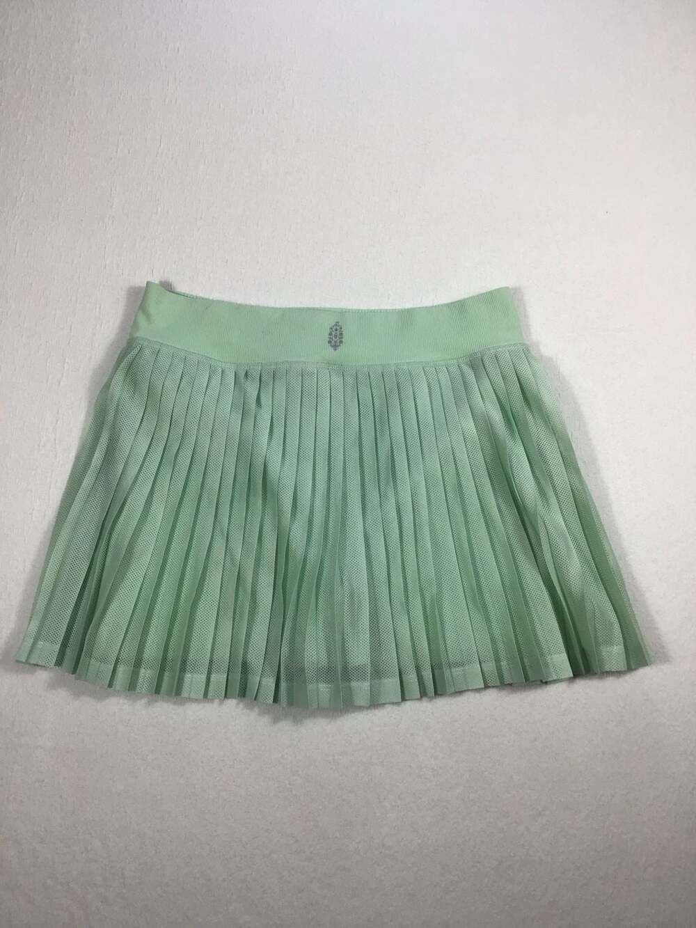 FP Movement Rally Pleated Mesh Miniskort M/L Mint Green Sporty Athletic - Picture 6 of 11